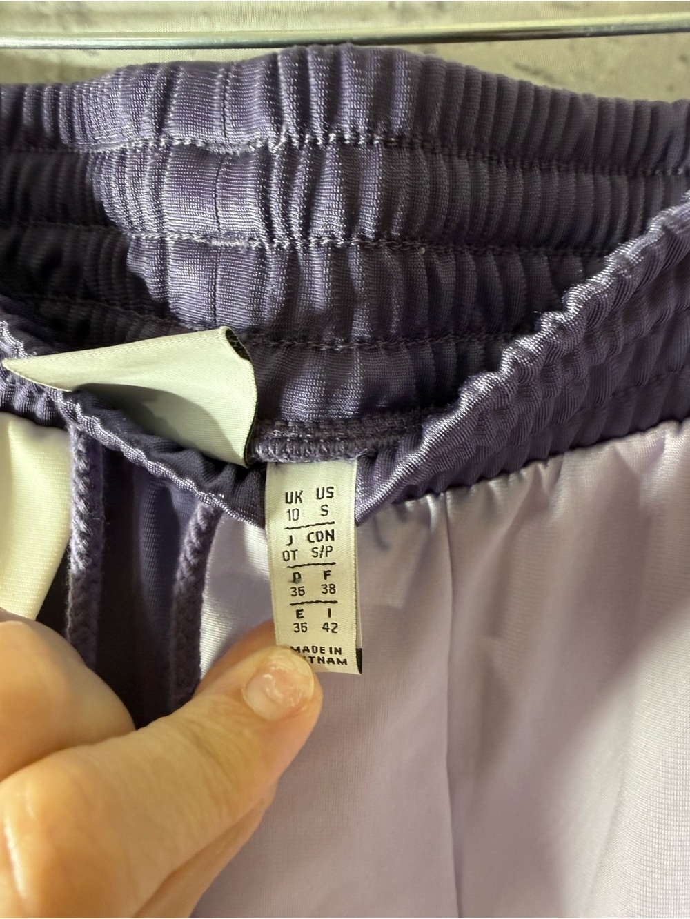Women’s adidas originals track pants Danielle Cathari patchwork tech purple - Picture 13 of 15